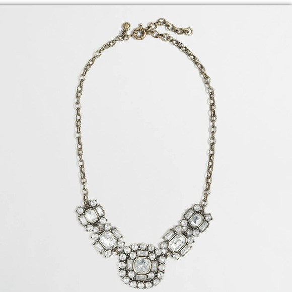 J. Crew Jewelry Jcrew Crystal Brooch Statement Necklace Poshmark